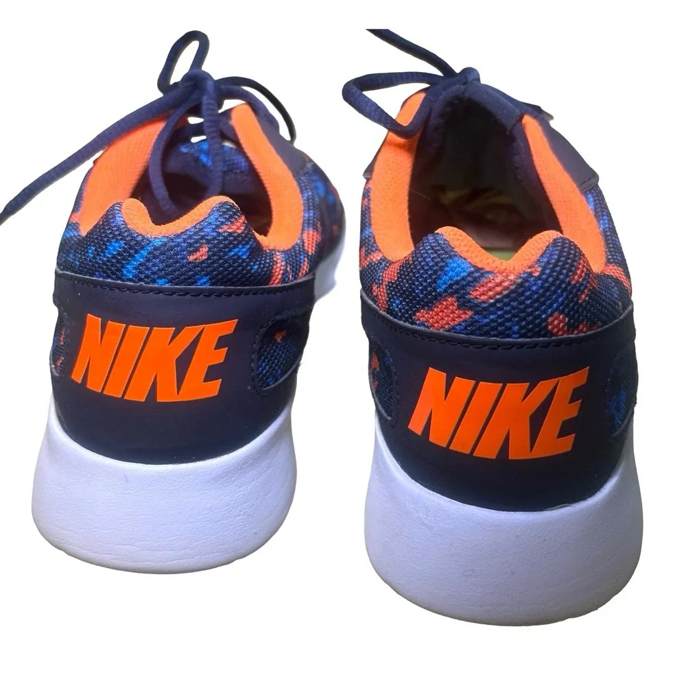 Nike Kaishi Run Navy Orange Blue Abstract Mesh Sneakers 705450-418 Mens 9